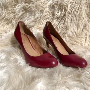 Corso Como burgundy heels